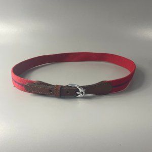 Vintage Dooney and Bourke DB size 30 RED Stretch Belt Leather